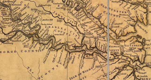 1823 VA MAP LOUDOUN FAIRFAX ROCKINGHAM BLAND LEE COUNTY Virginia Old History BIG 
